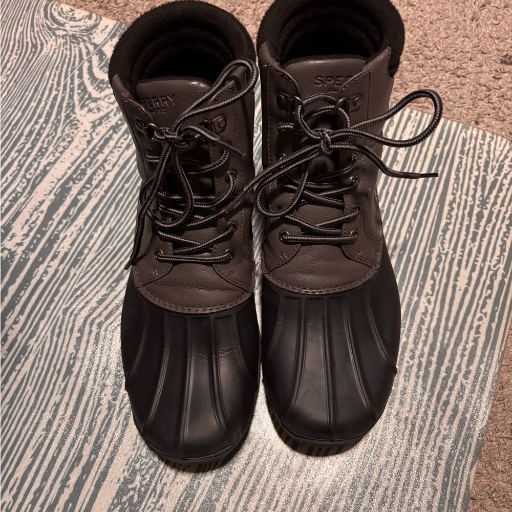 Sperry Black and Gray Boots